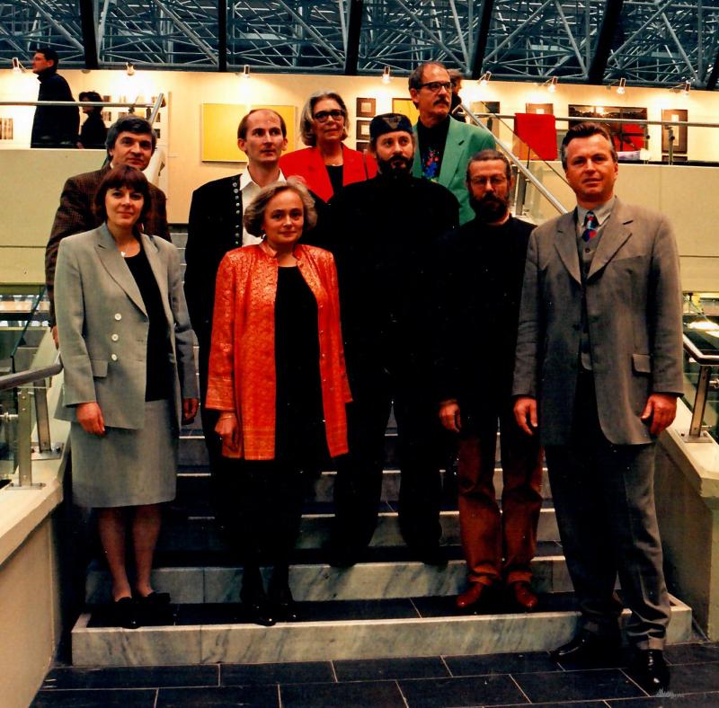 Gruppe mit Ursula Pichler als Leiterin der Gruppe und Stadtrat Federspiel